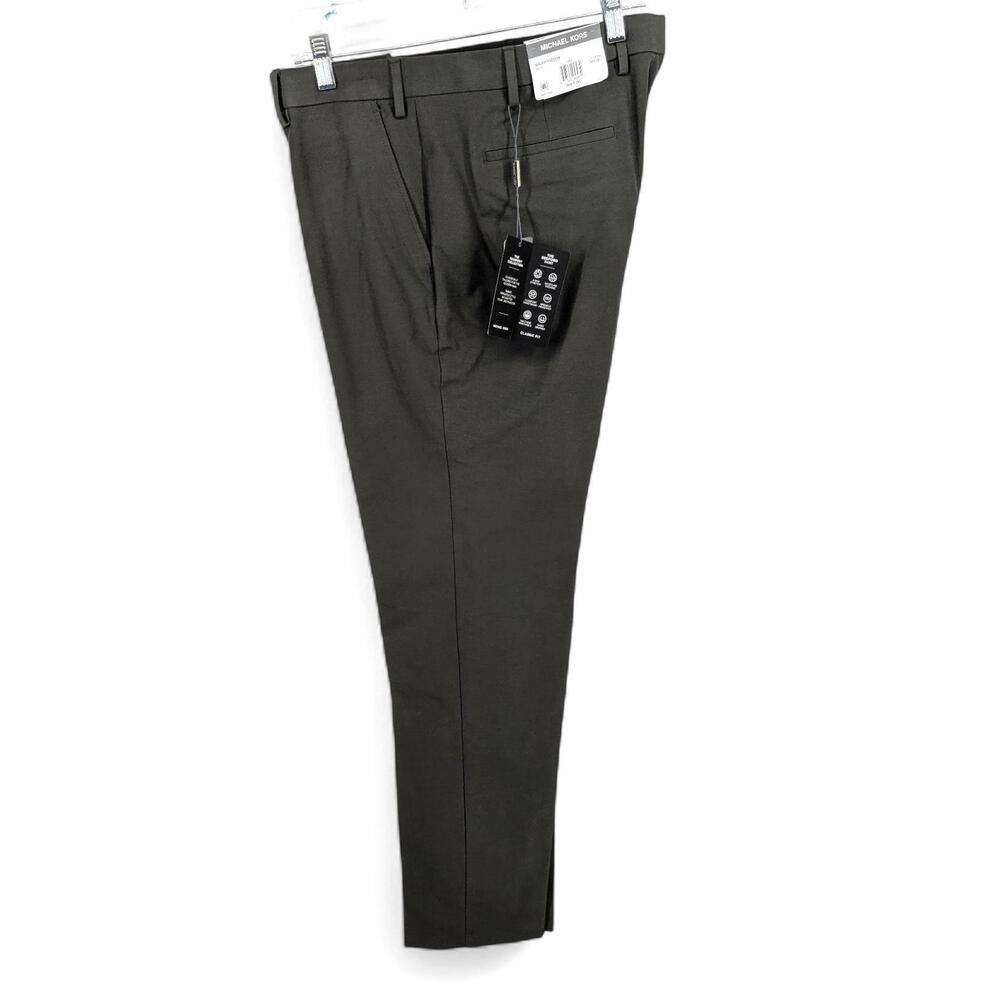 Michael Kors Men's Classic Fit Performance Stretch Dress Pants Gray 36 x 34 - Picture 6 of 7